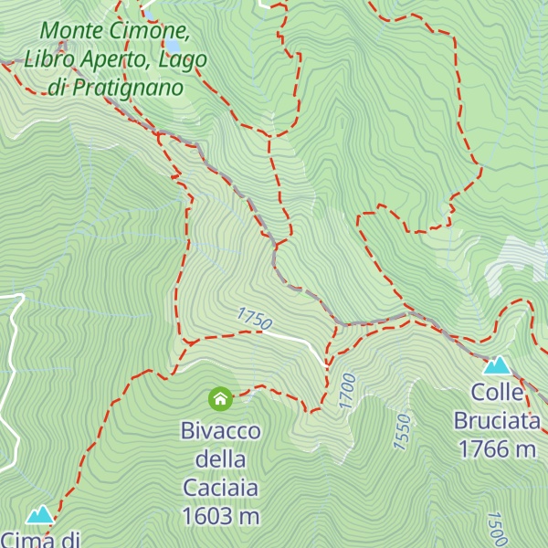 Map of Cima dell'Omo