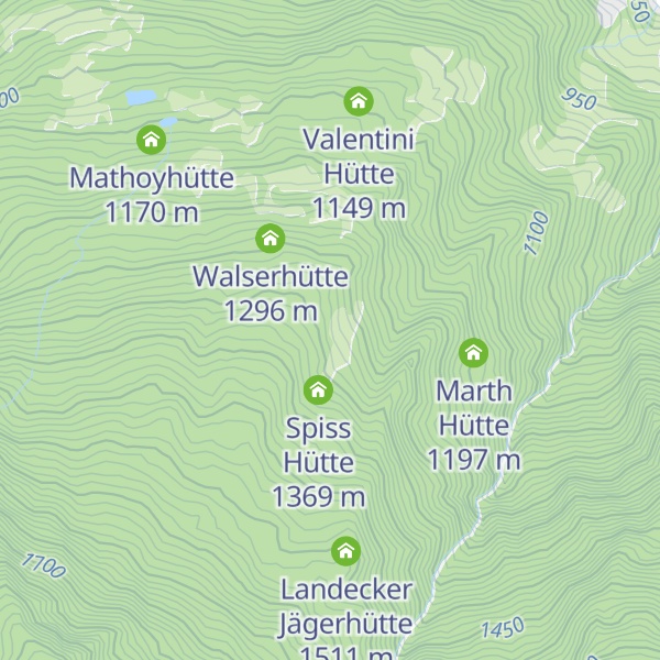 Map of Sprengerhütte