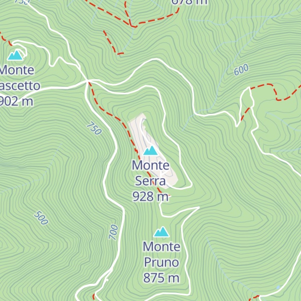 Map of Monte Serra