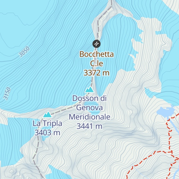 Map of Dosson di Genova Meridionale