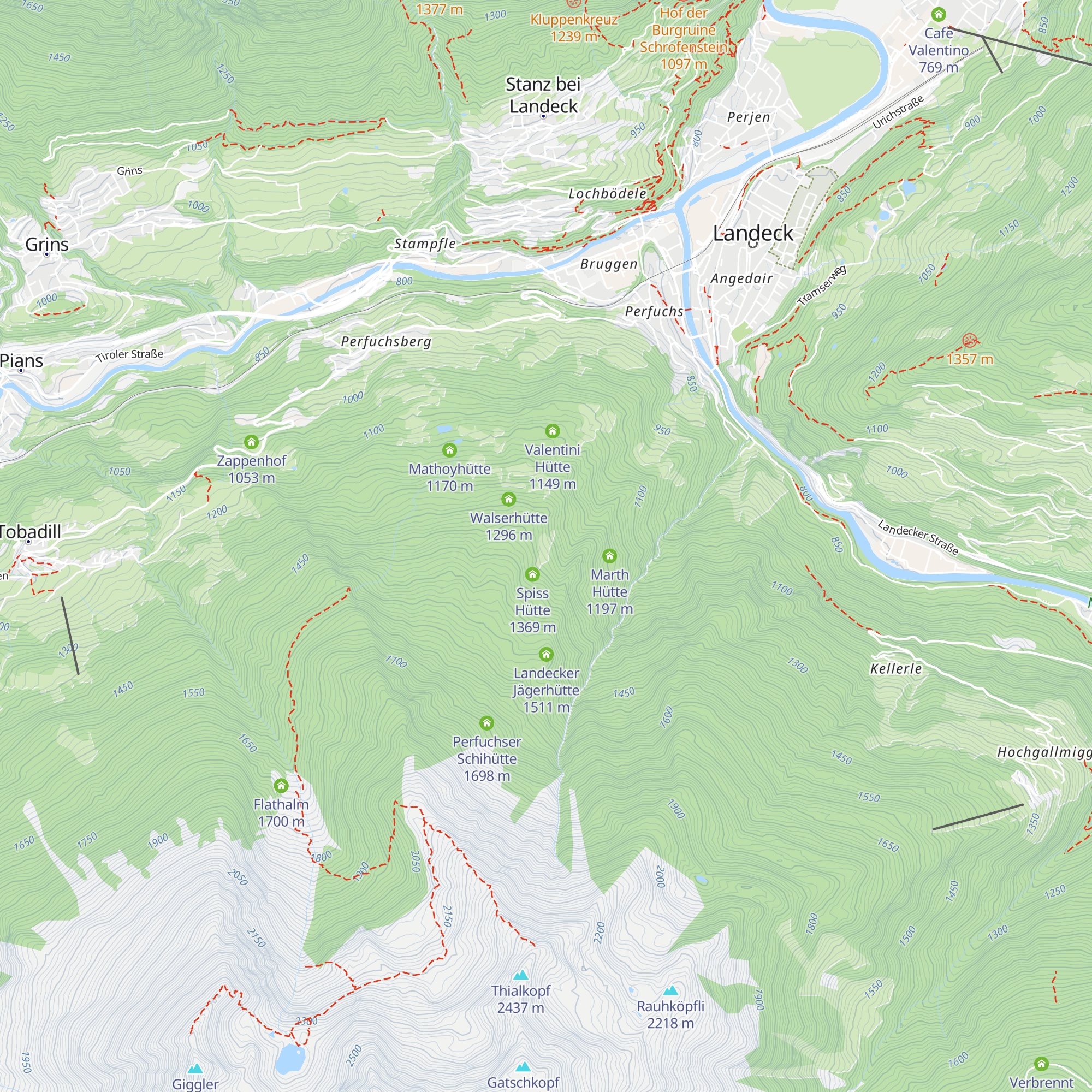 Markhütte map