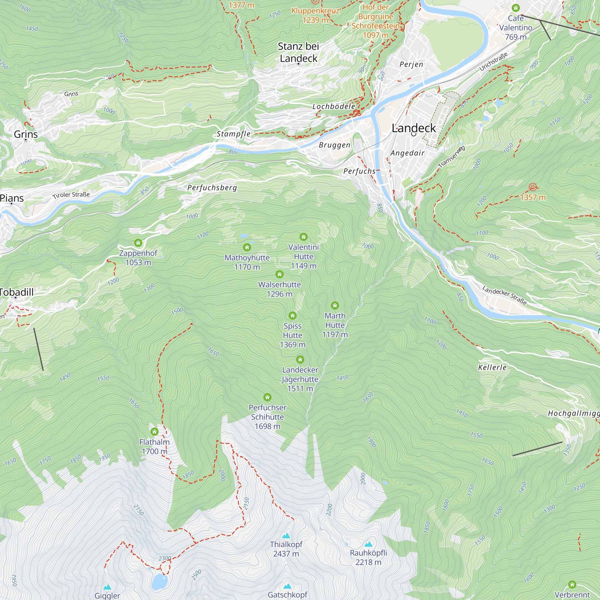 Markhütte map