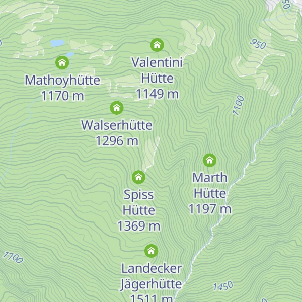 Map of Markhütte