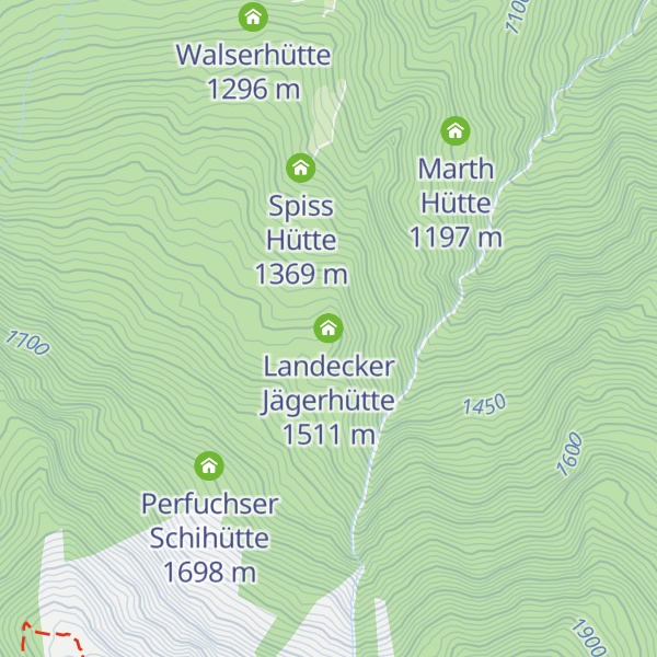 Map of Landecker Jägerhütte