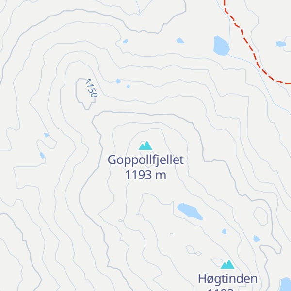 Map of Goppollfjellet