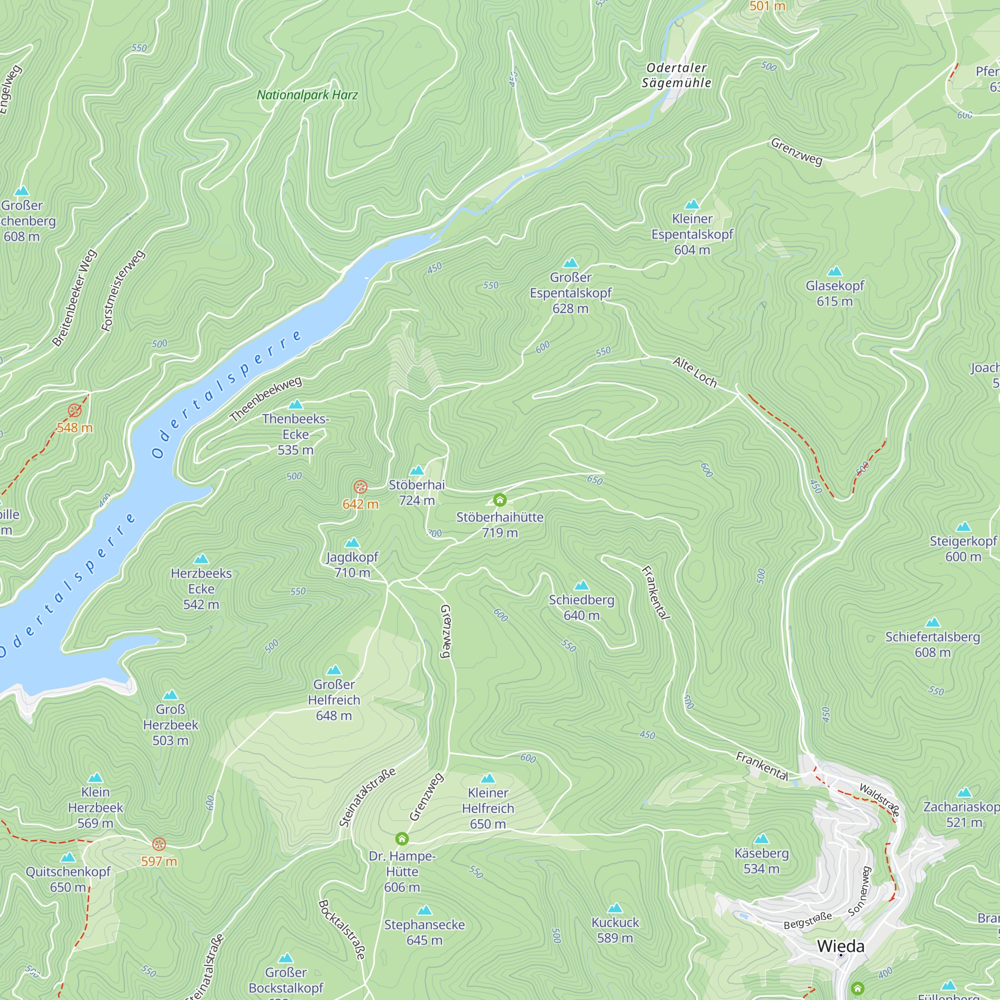 Stöberhaihütte map