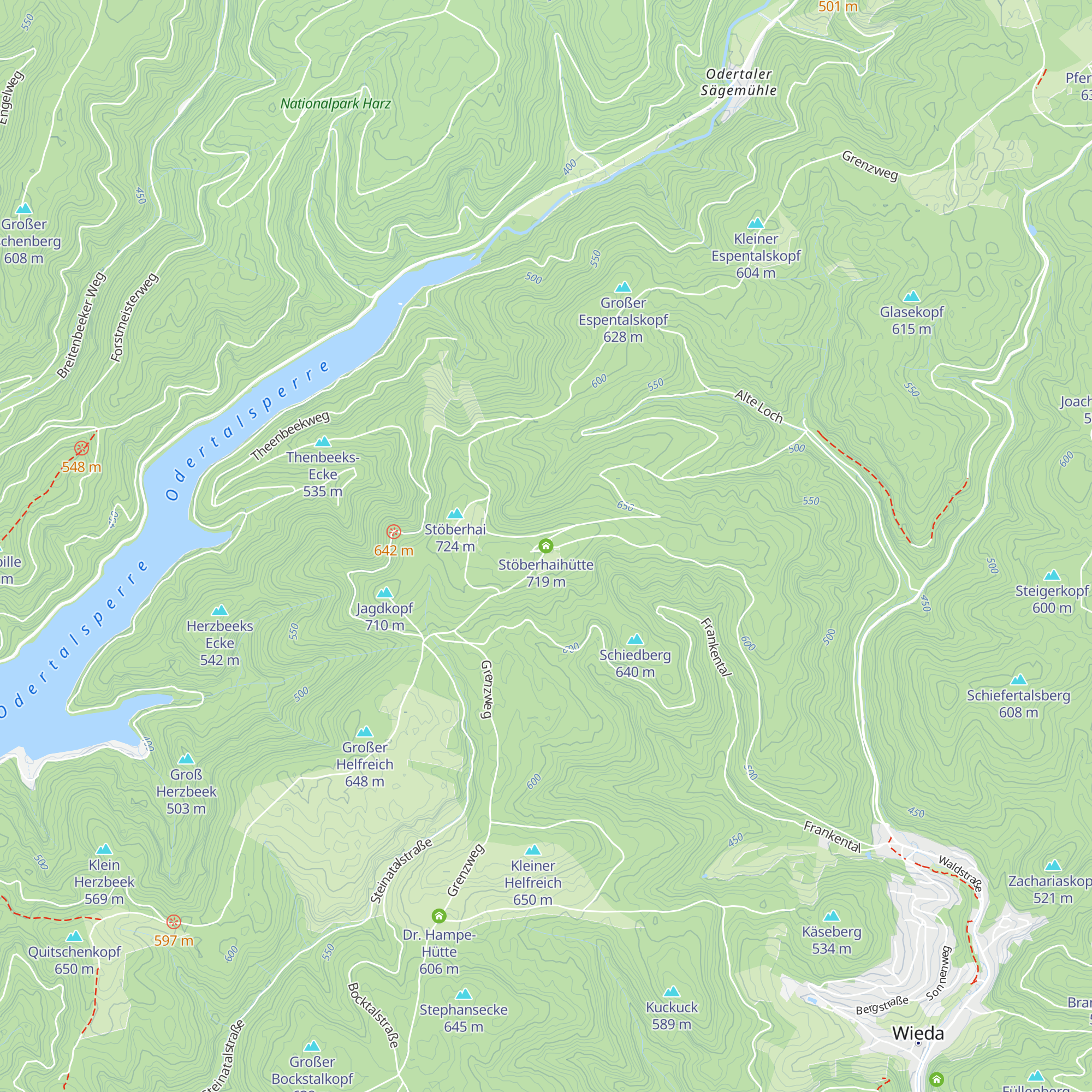Stöberhaihütte map