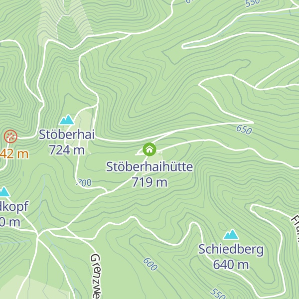 Map of Stöberhaihütte