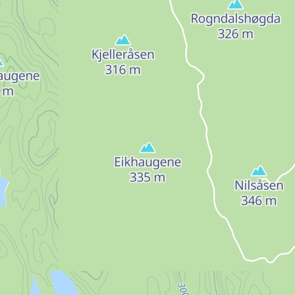 Map of Eikhaugene