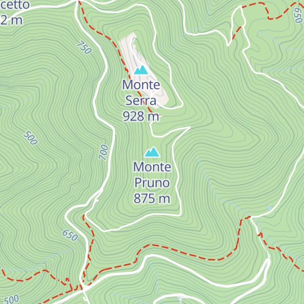 Map of Monte Pruno
