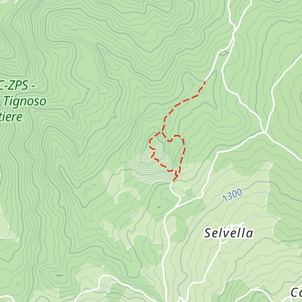 Map of Sasso Tignoso