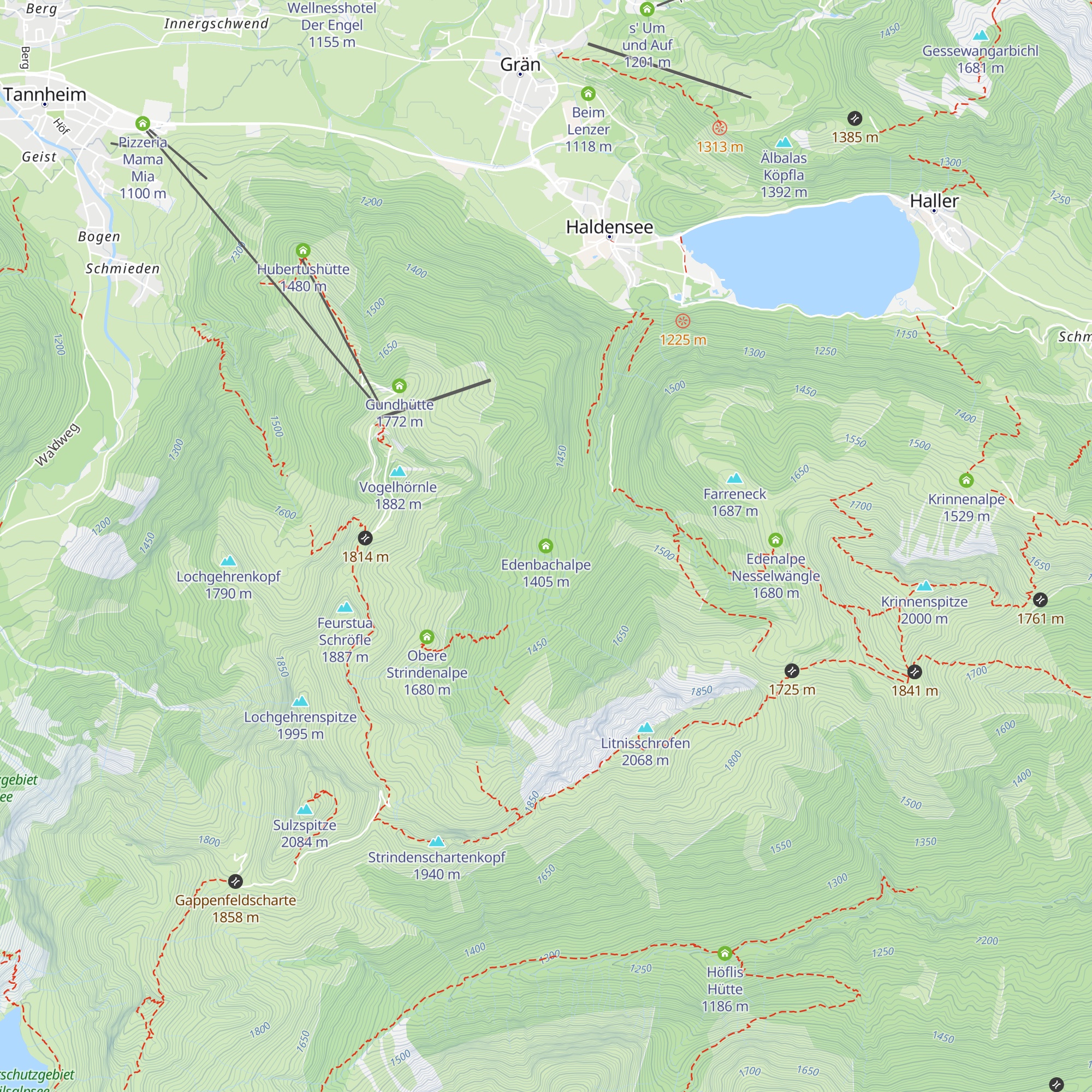 Edenbachalpe map