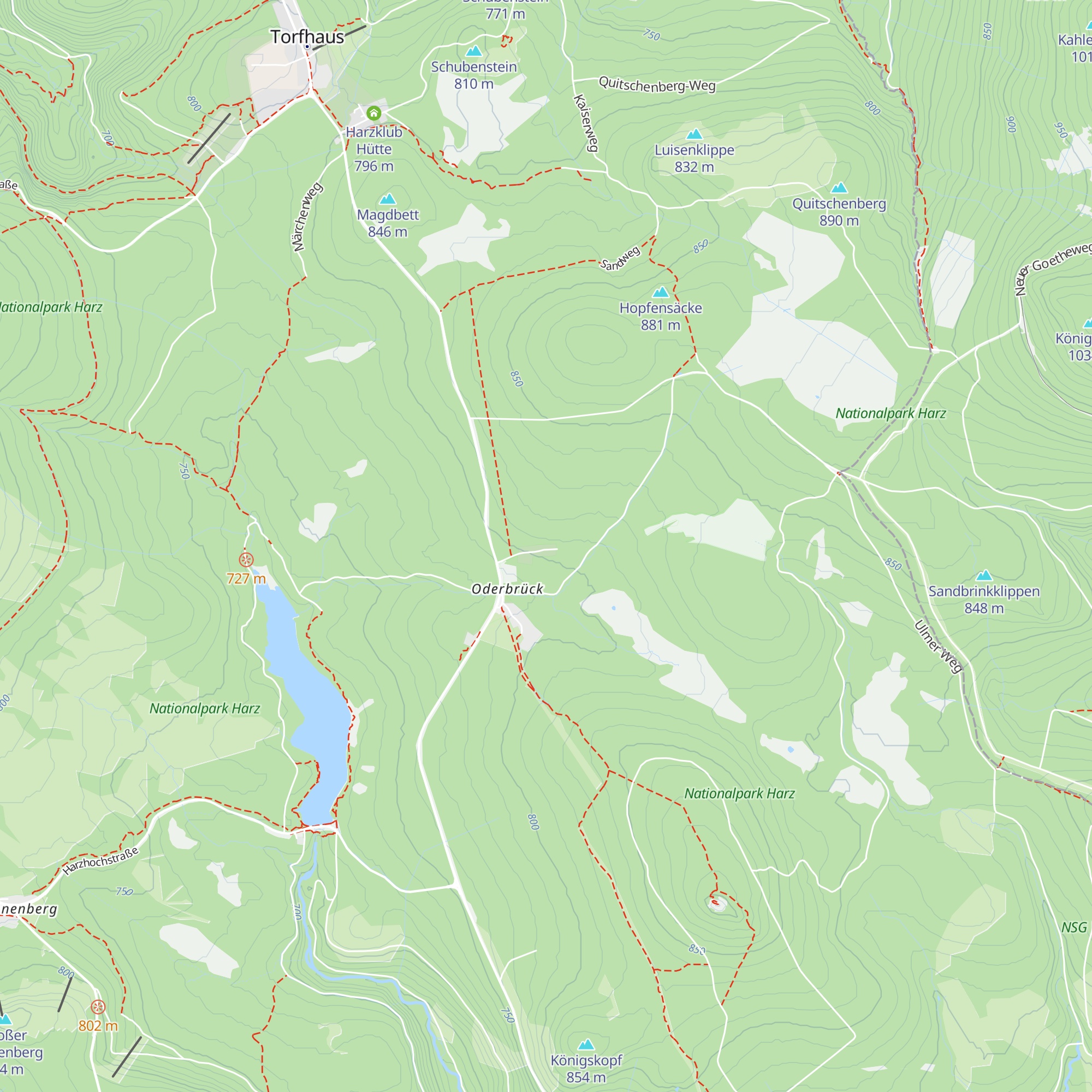 Peiner Hütte map