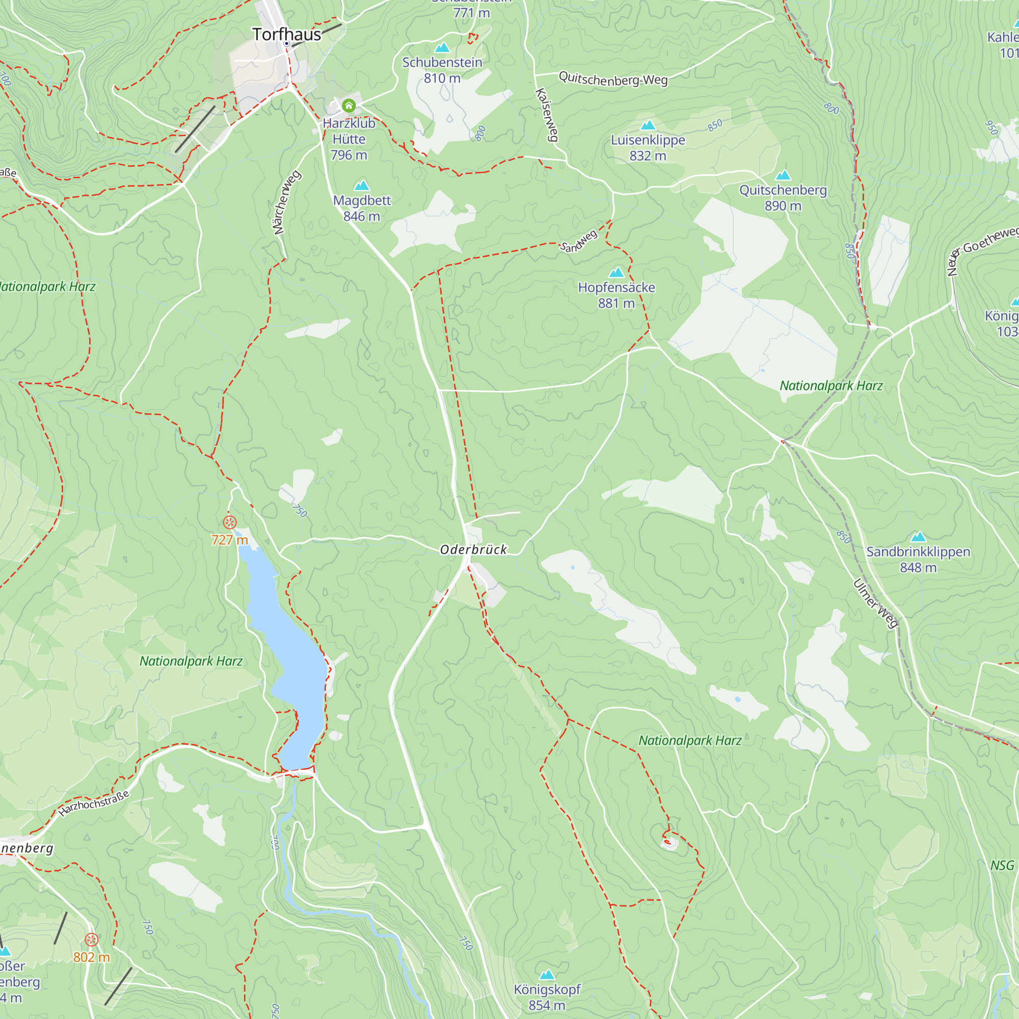 Peiner Hütte map