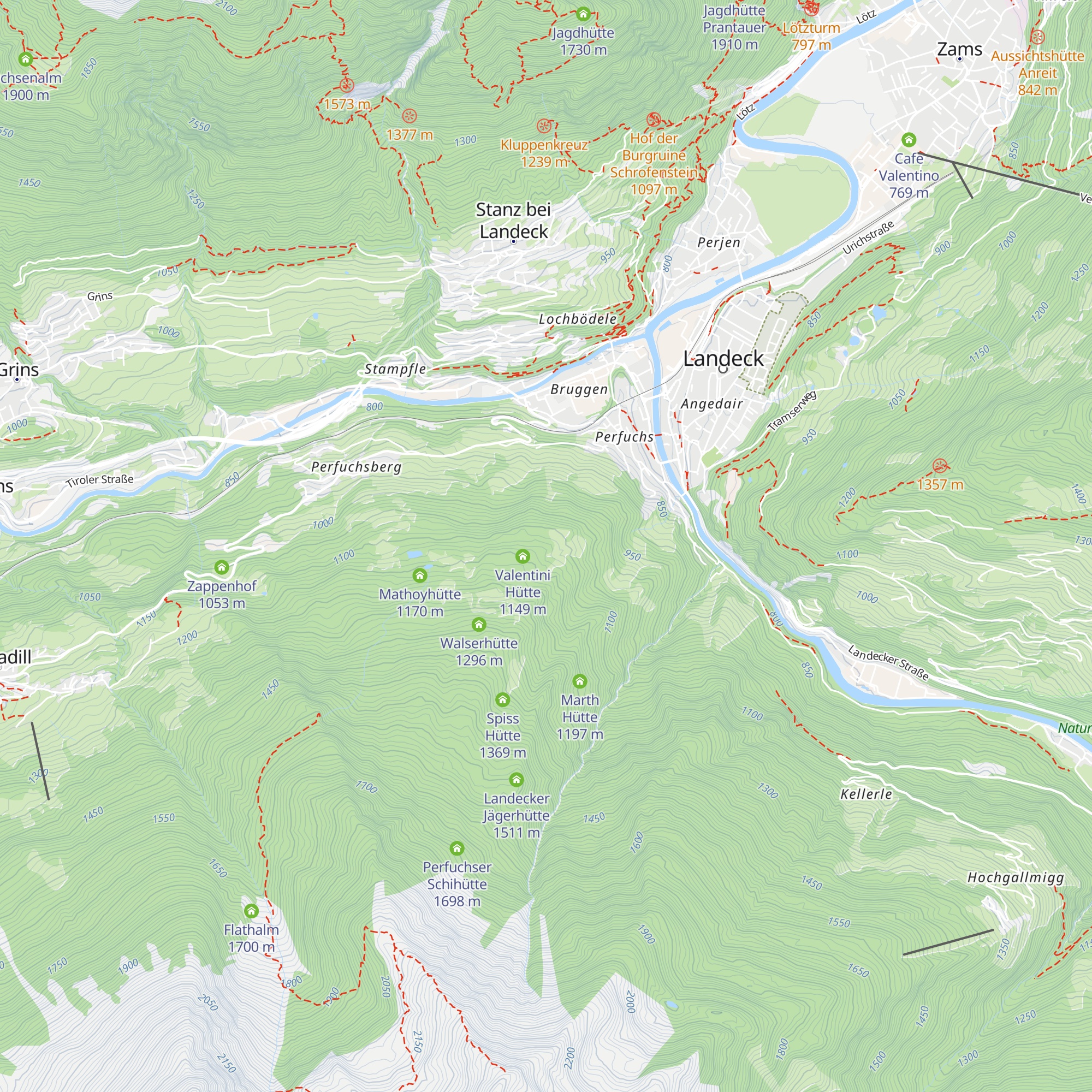 Gaudenzihütte map