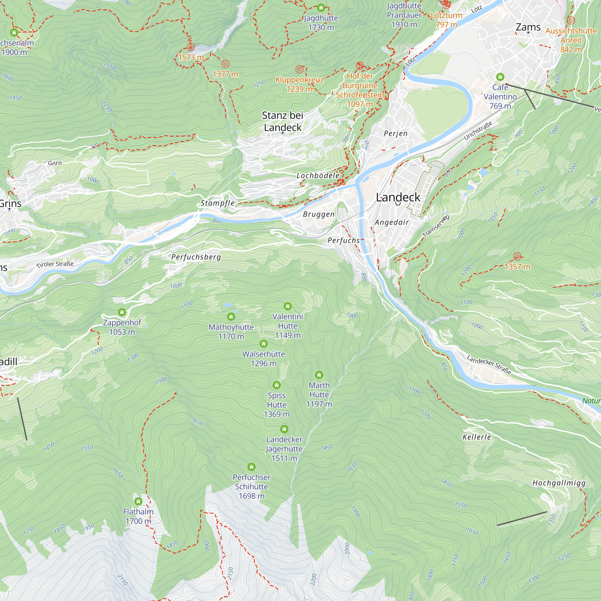 Gaudenzihütte map