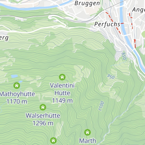 Map of Gaudenzihütte
