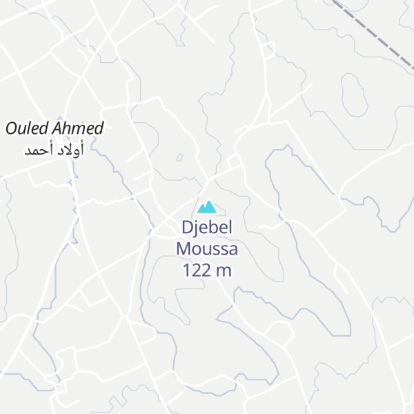 Map of Djebel Moussa