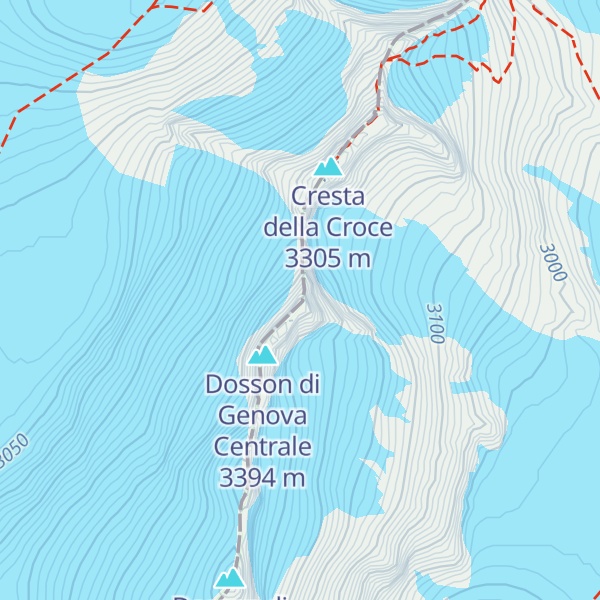Map of Dosson di Genova Settentrionale