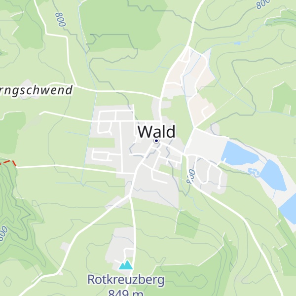 Map of Gästeinformation Wald