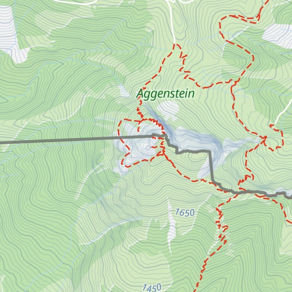 Map of Aggenstein Südlicher Vorgipfel
