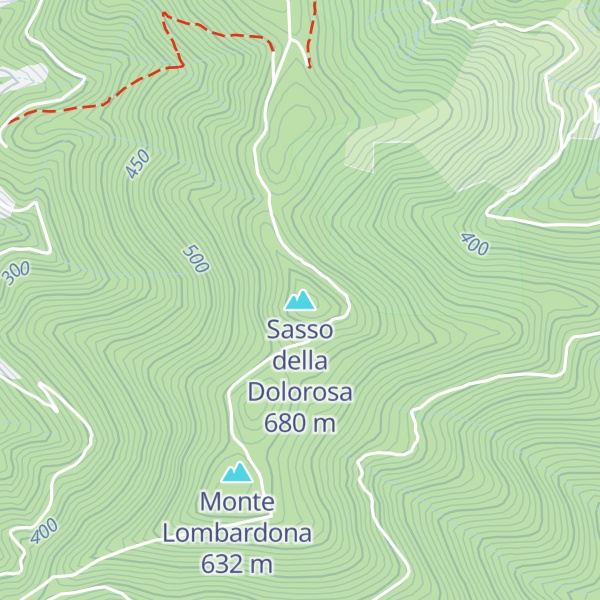 Map of Sasso della Dolorosa