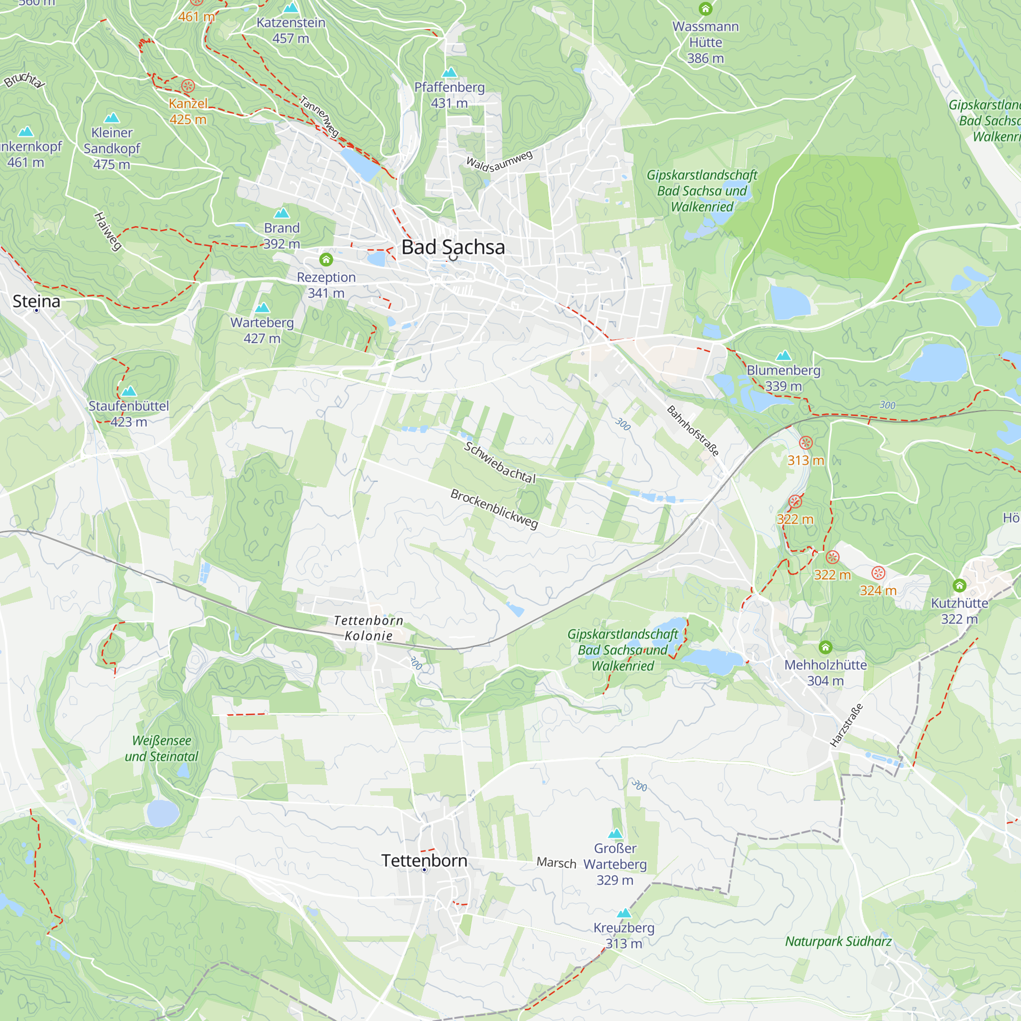 Brockenblickhütte map