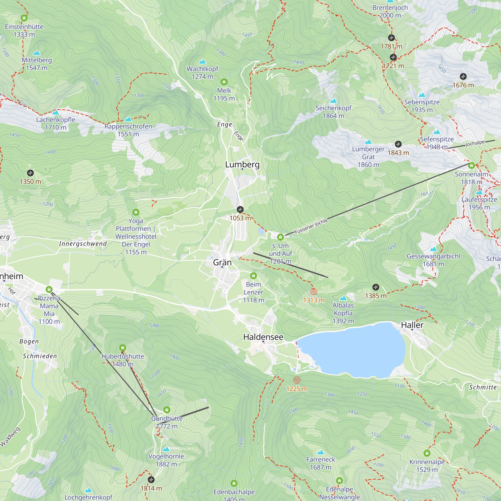 Sonnenhof's Wirtshaus map