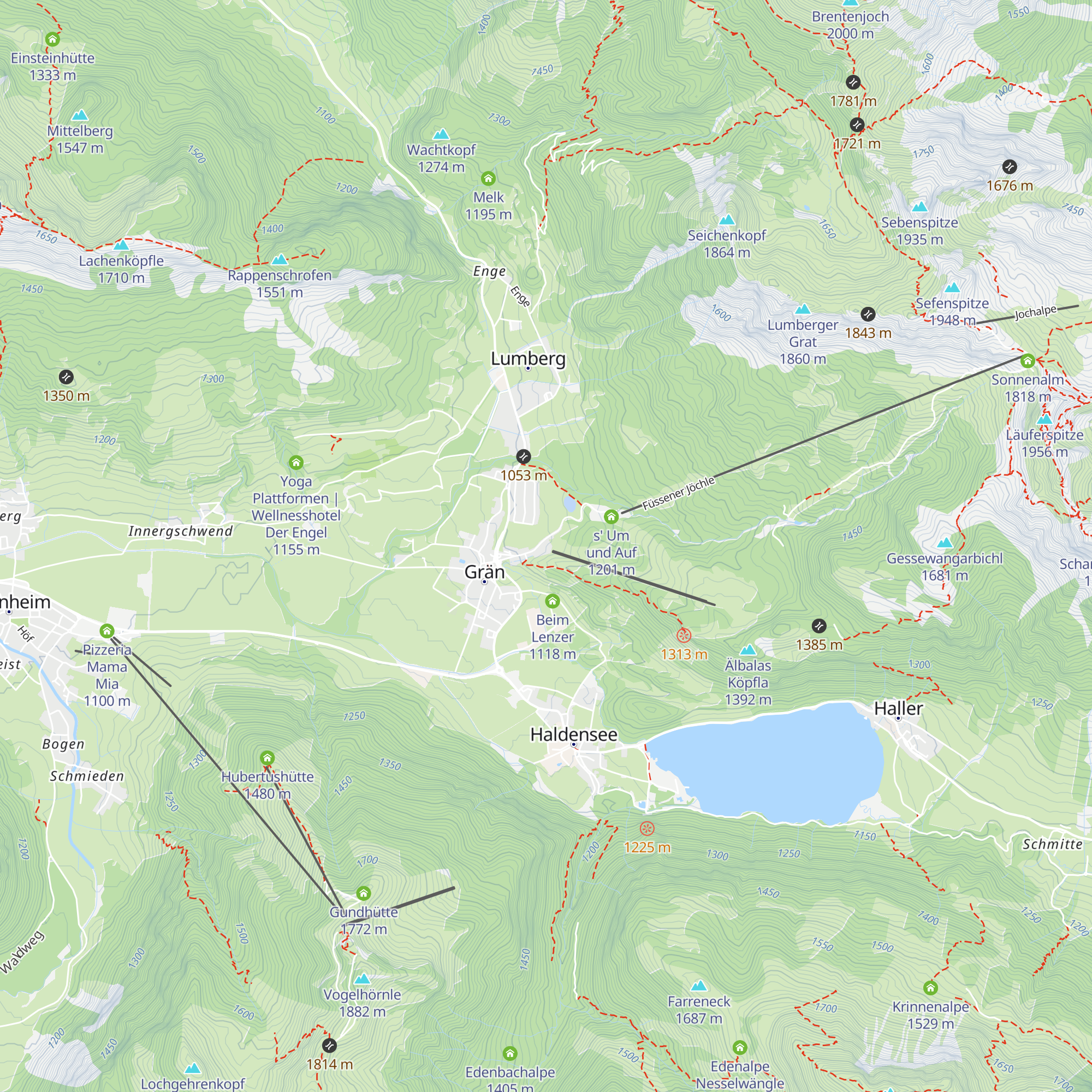 Sonnenhof's Wirtshaus map