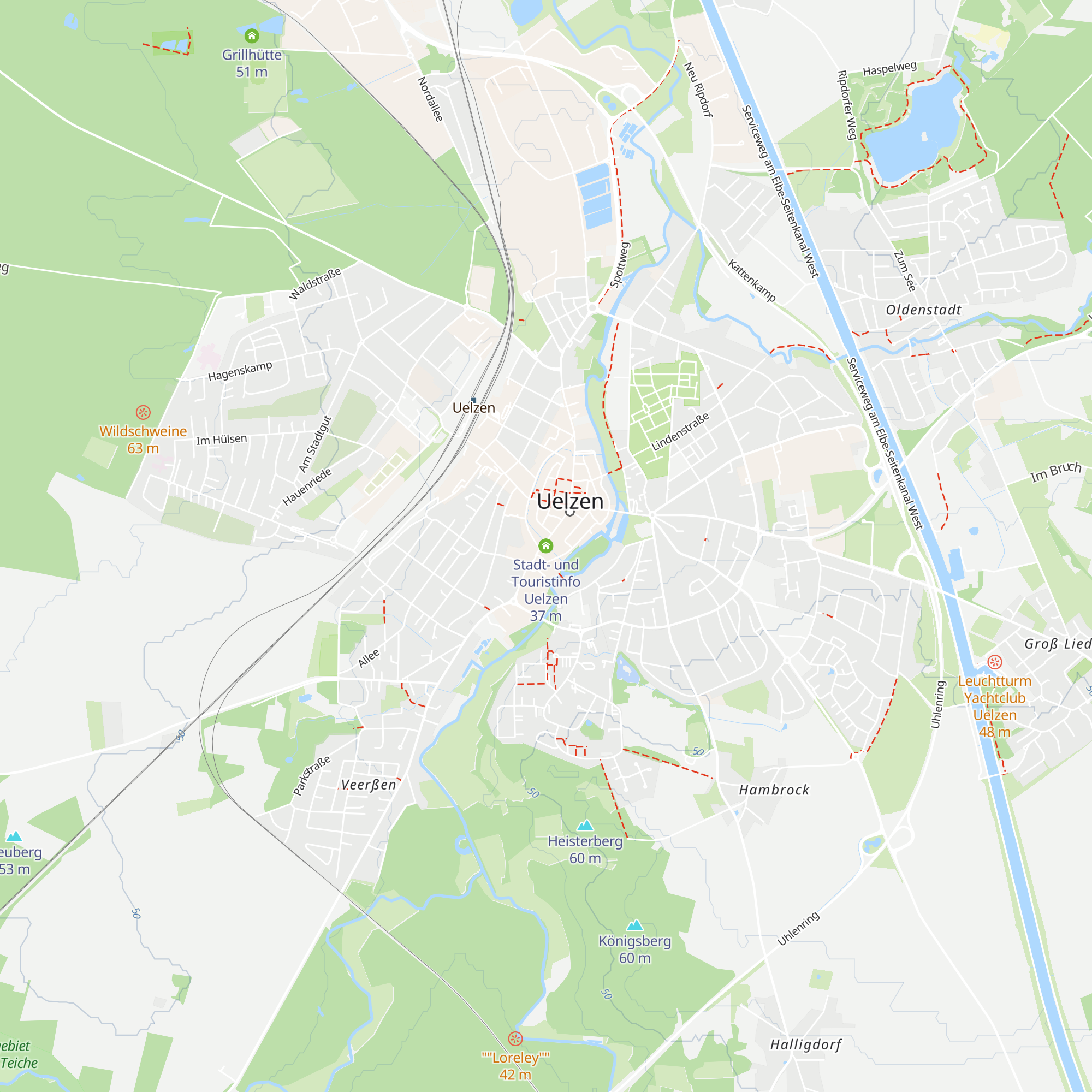 Stadt- und Touristinfo Uelzen map