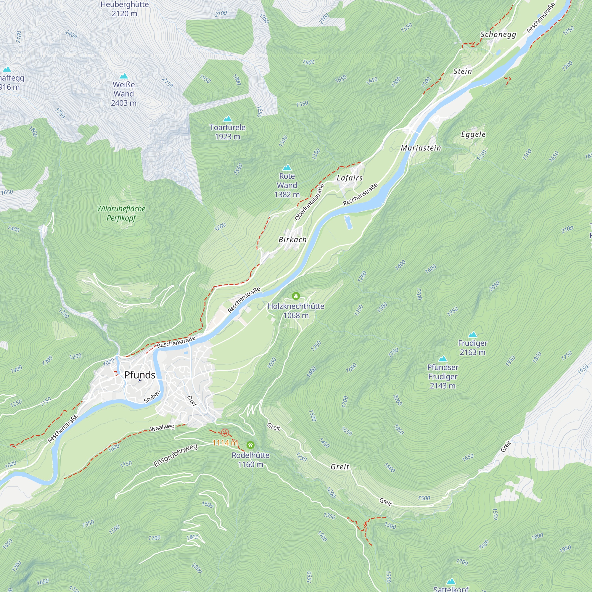Holzknechthütte map