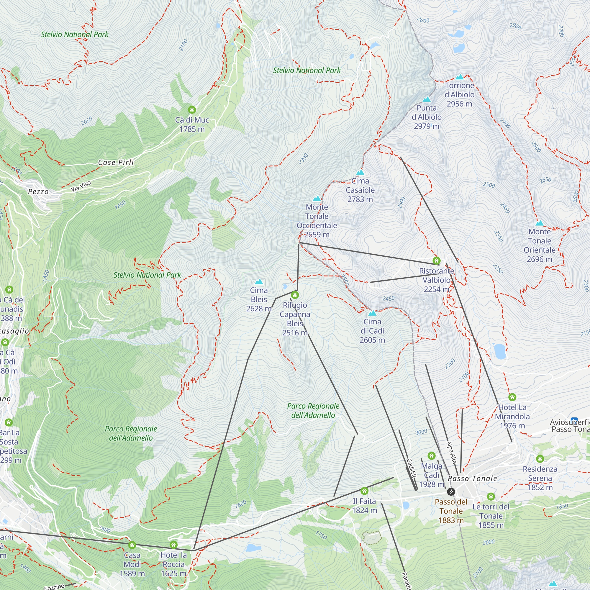 Rifugio Capanna Bleis map