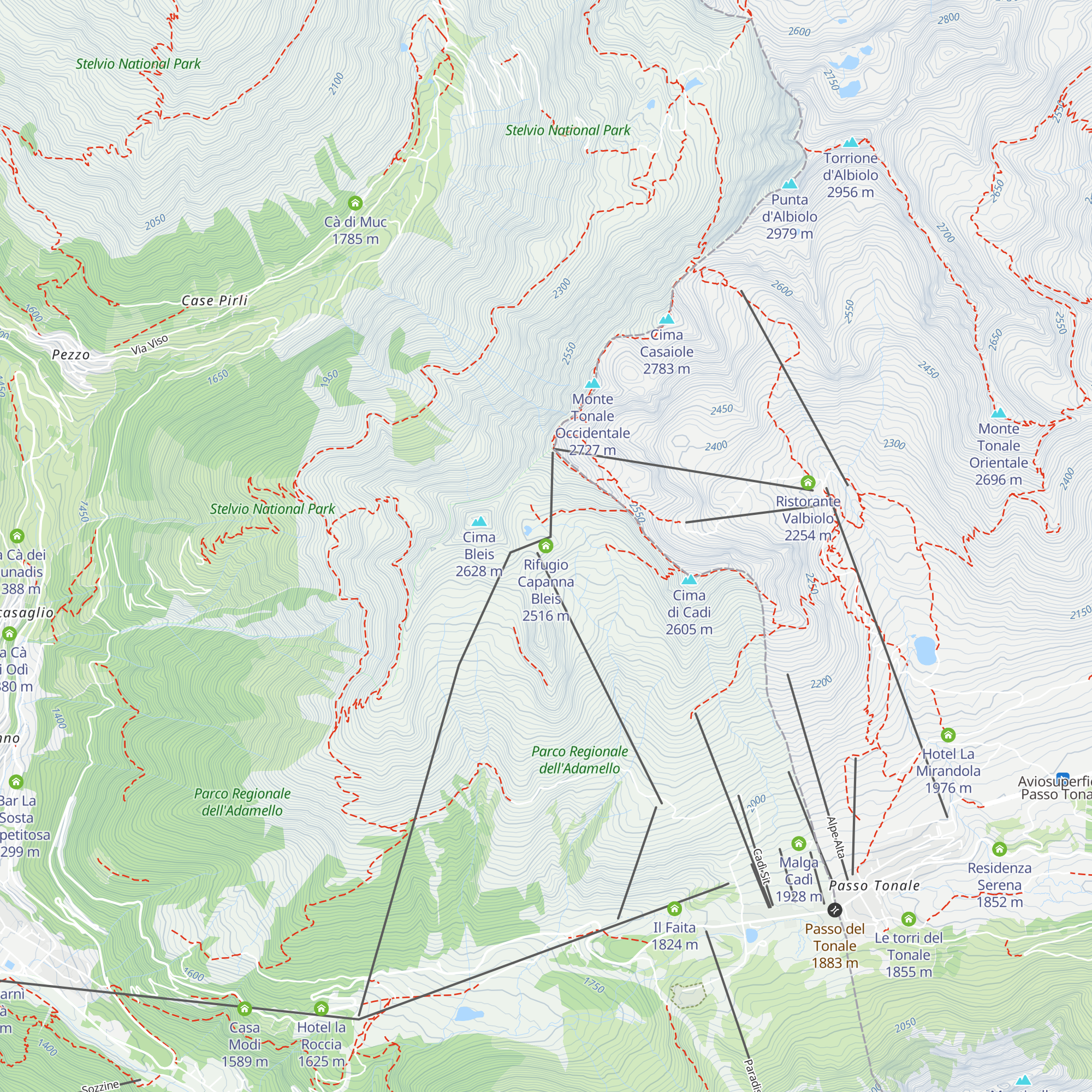 Rifugio Capanna Bleis map