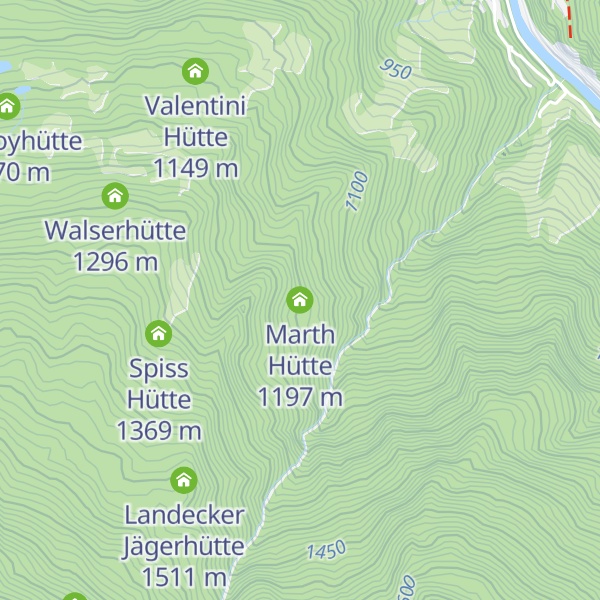 Map of Marth Hütte