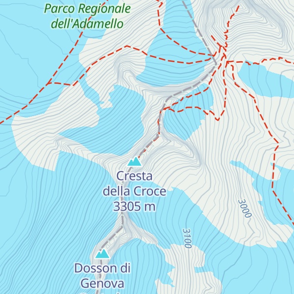 Map of Cresta della Croce, l'Osservatorio