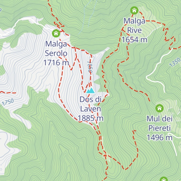 Map of Dos di Laven