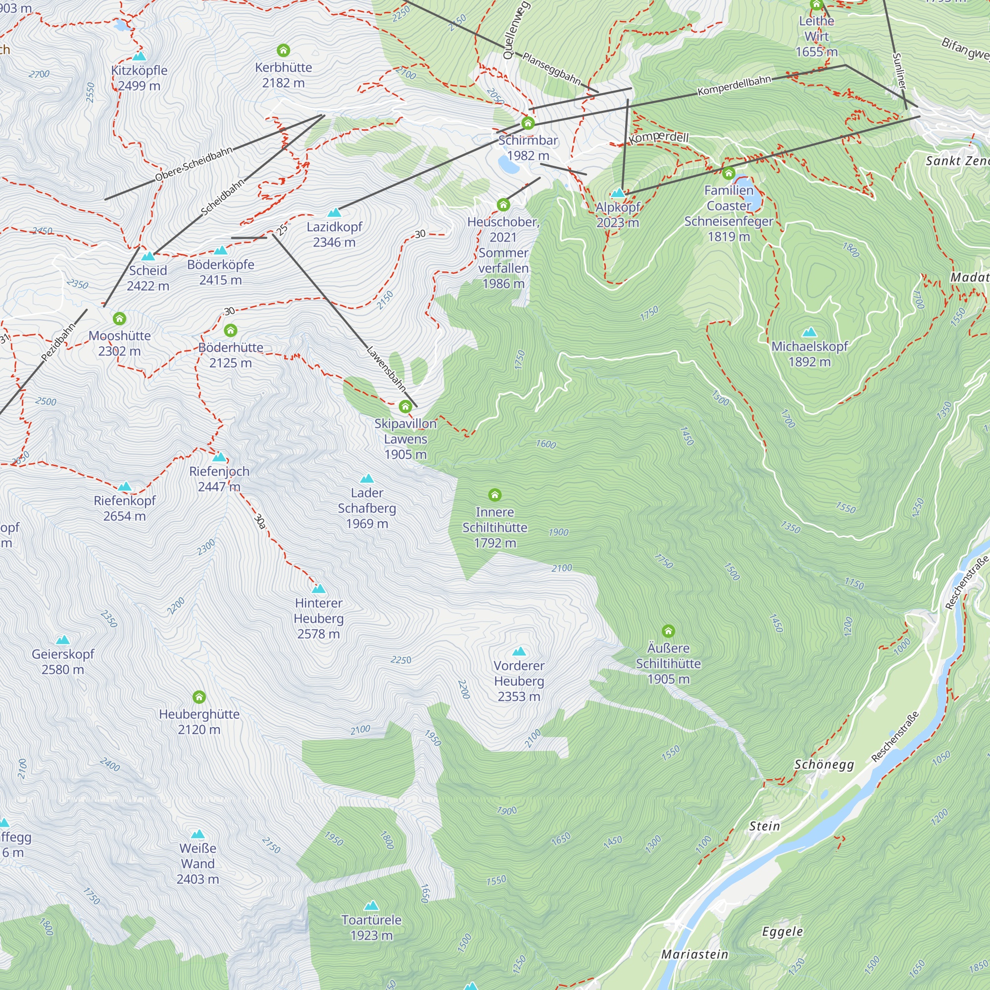 Innere Schiltihütte map
