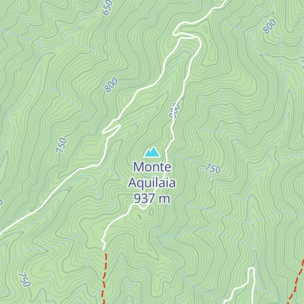 Map of Monte Aquilaia