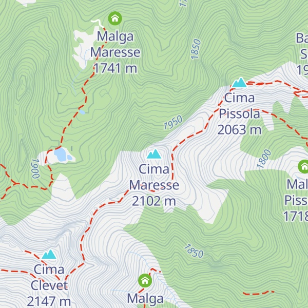 Map of Cima Maresse