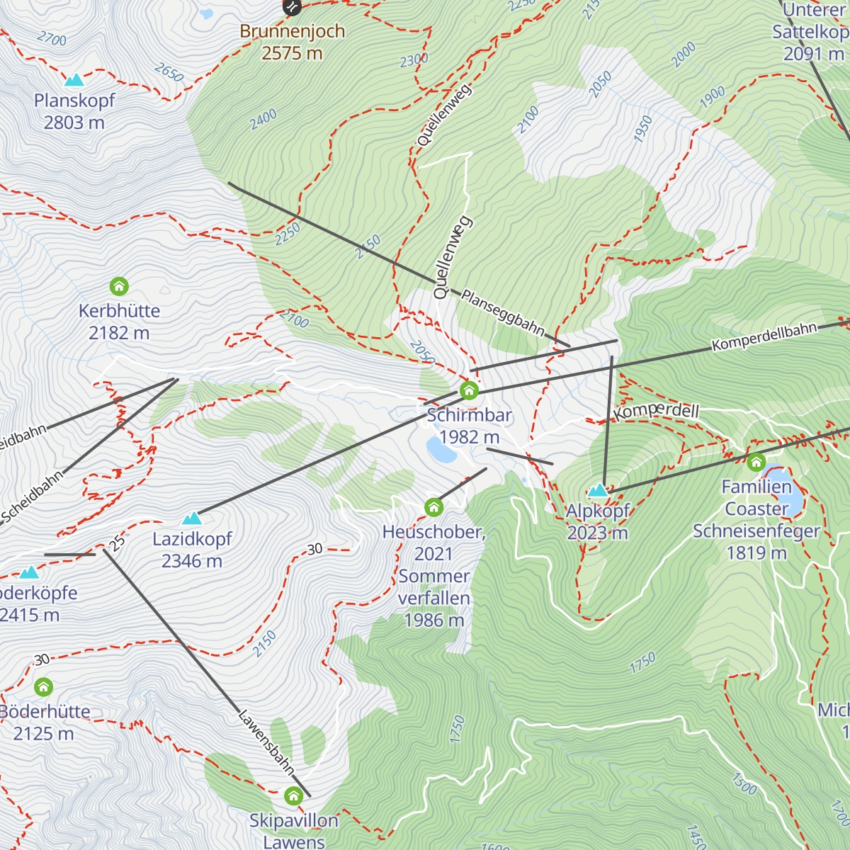 Schirmbar map