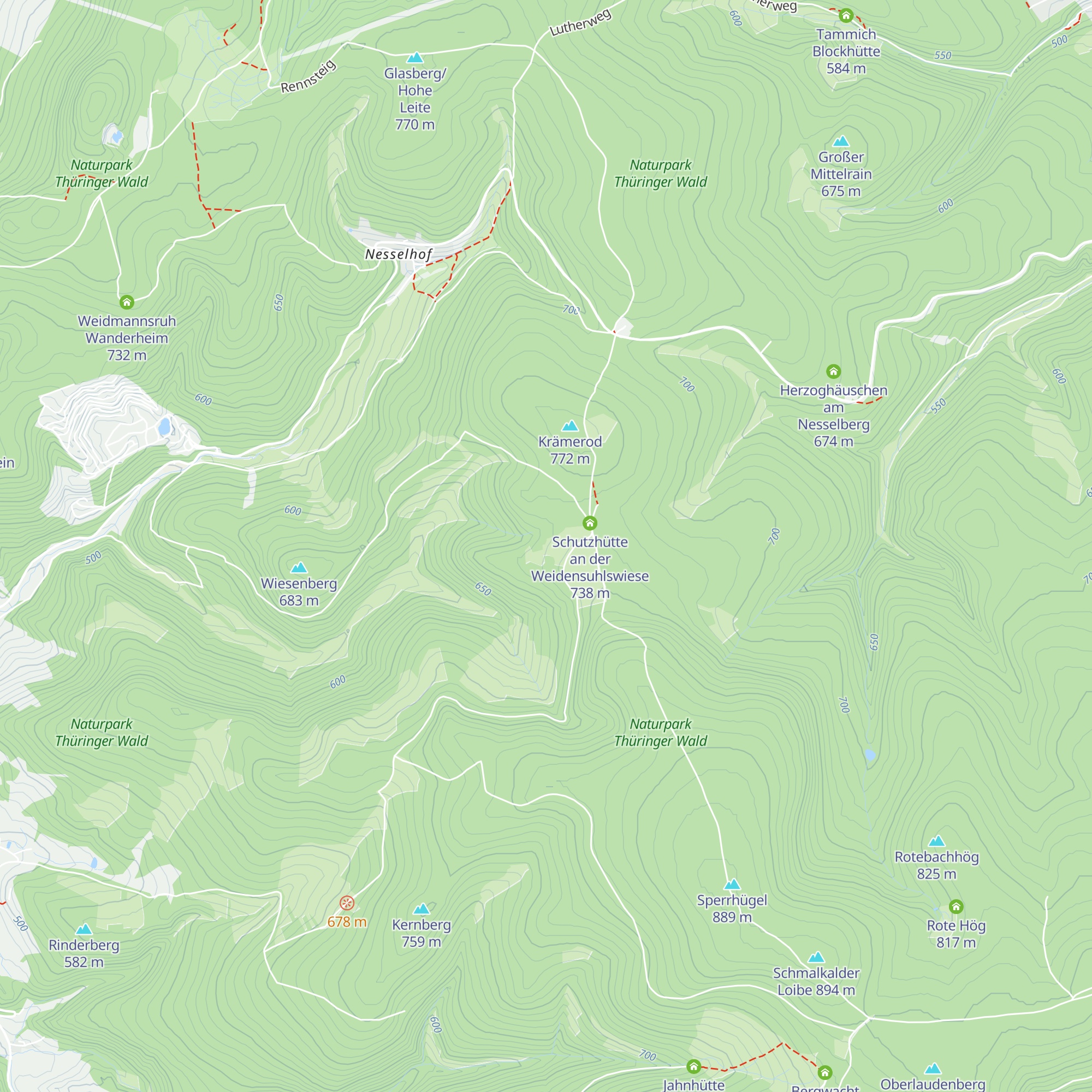 Bergrettung Struth-Helmershof map