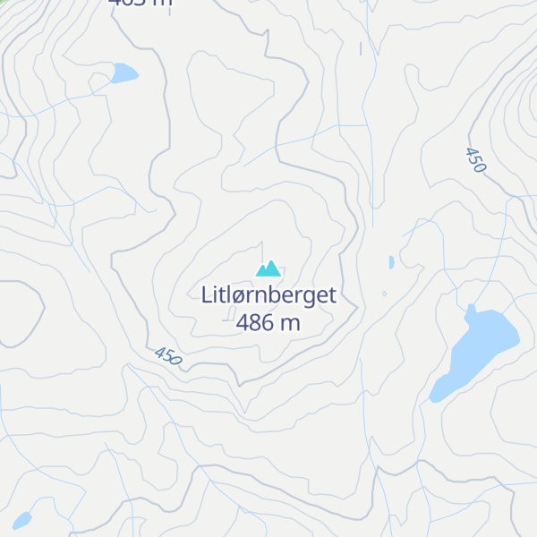 Map of Litlørnberget