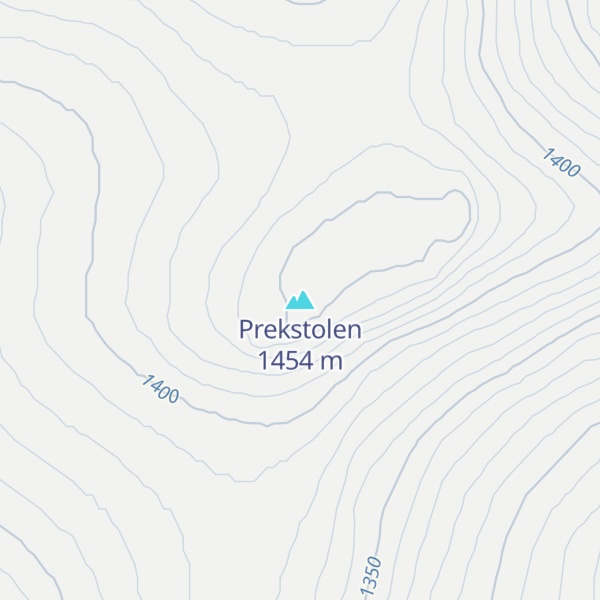 Map of Prekstolen
