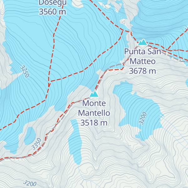Map of Monte Mantello