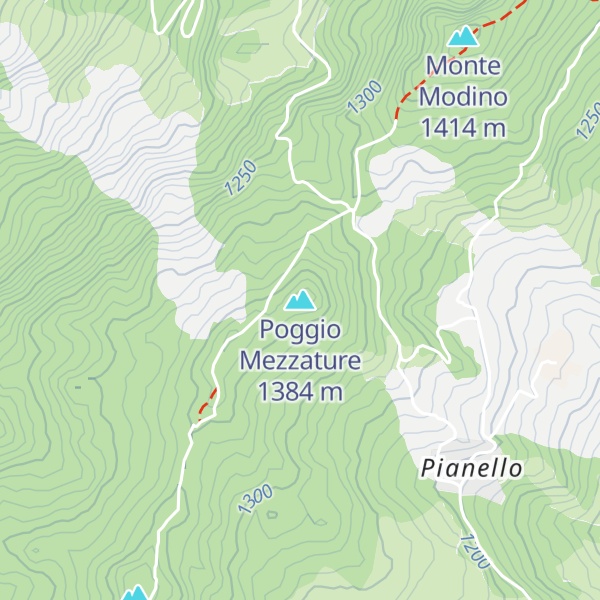 Map of Poggio Mezzature