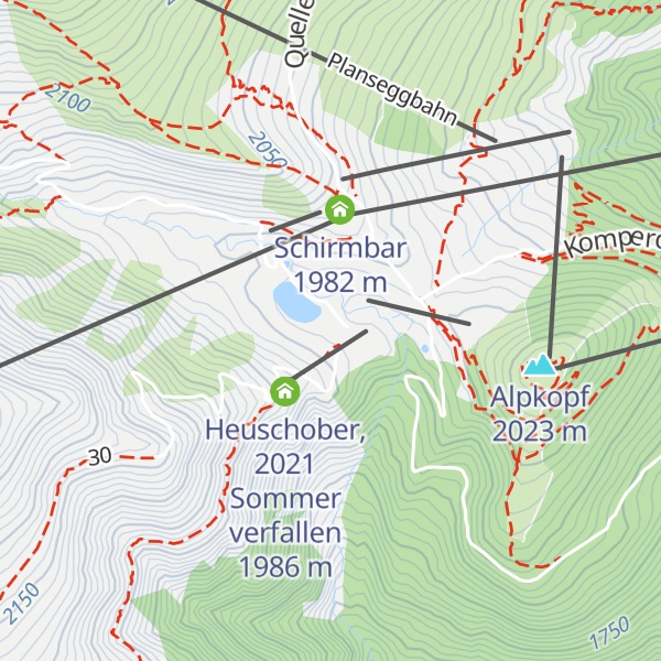 Map of Cervosa Alm