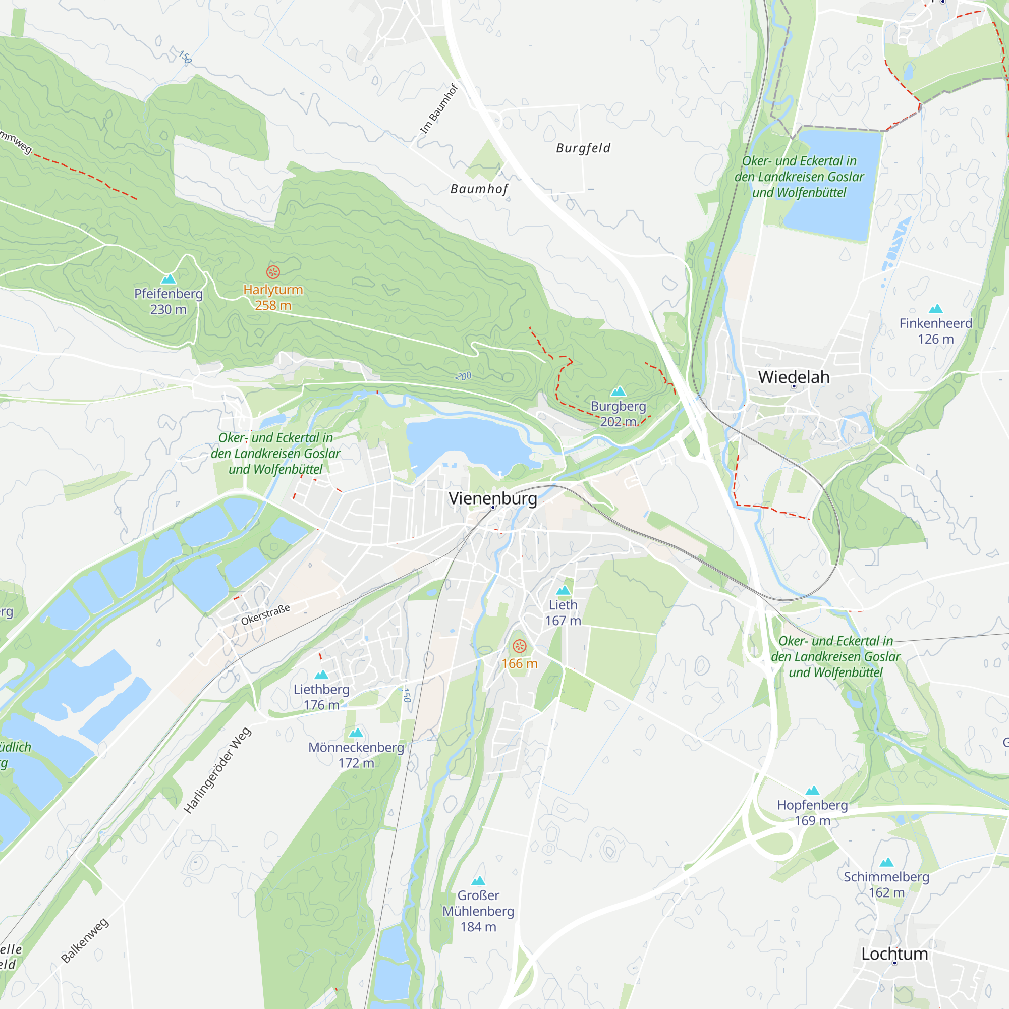 Touristinformation Vienenburg map