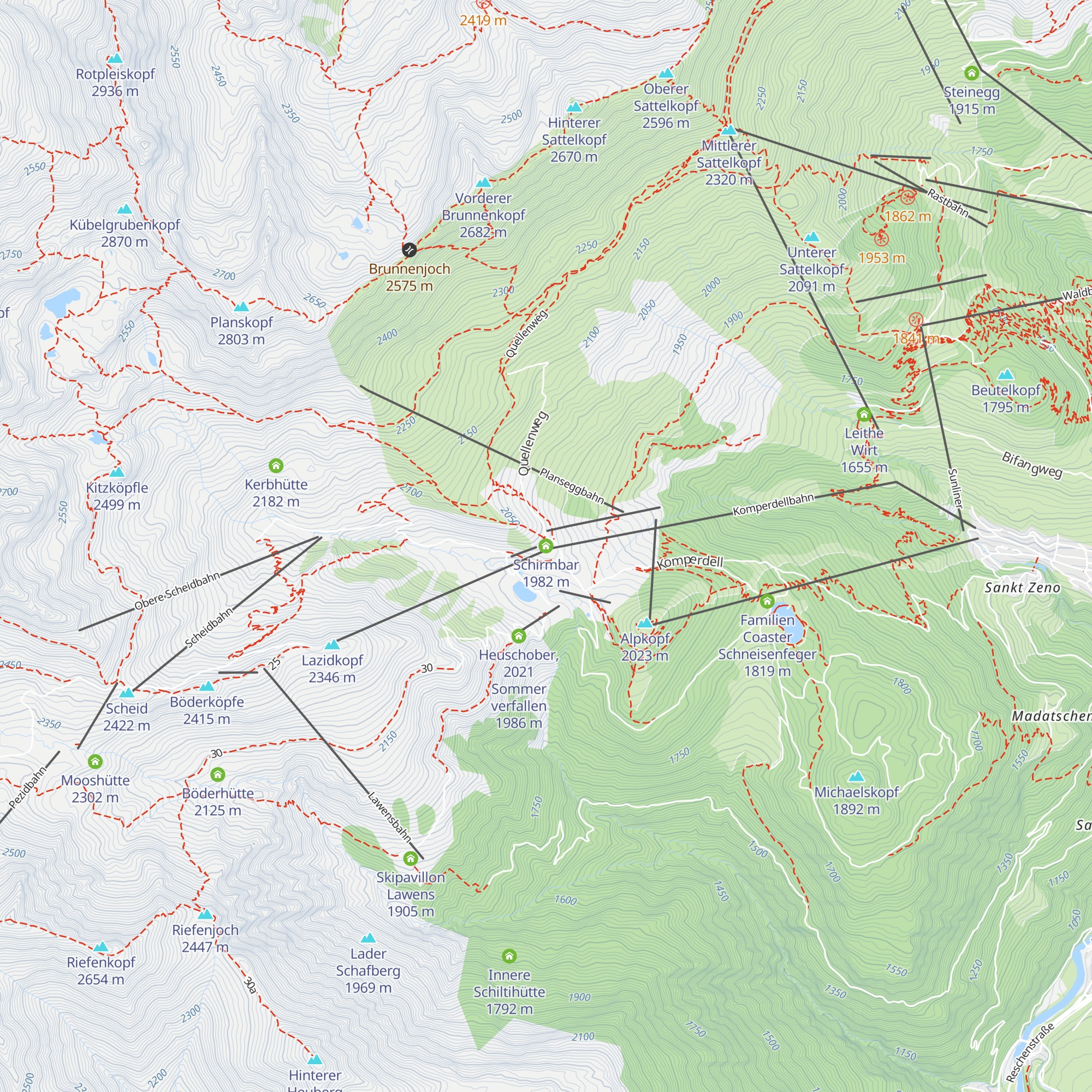 Schirmbar map