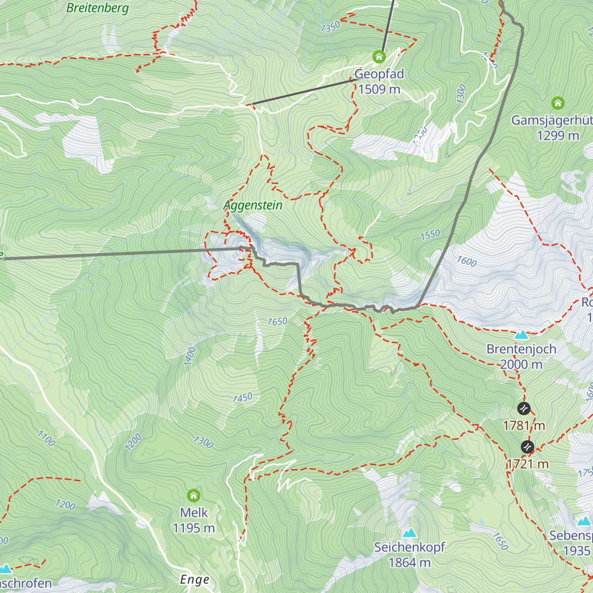 Bad Kissinger Hütte map