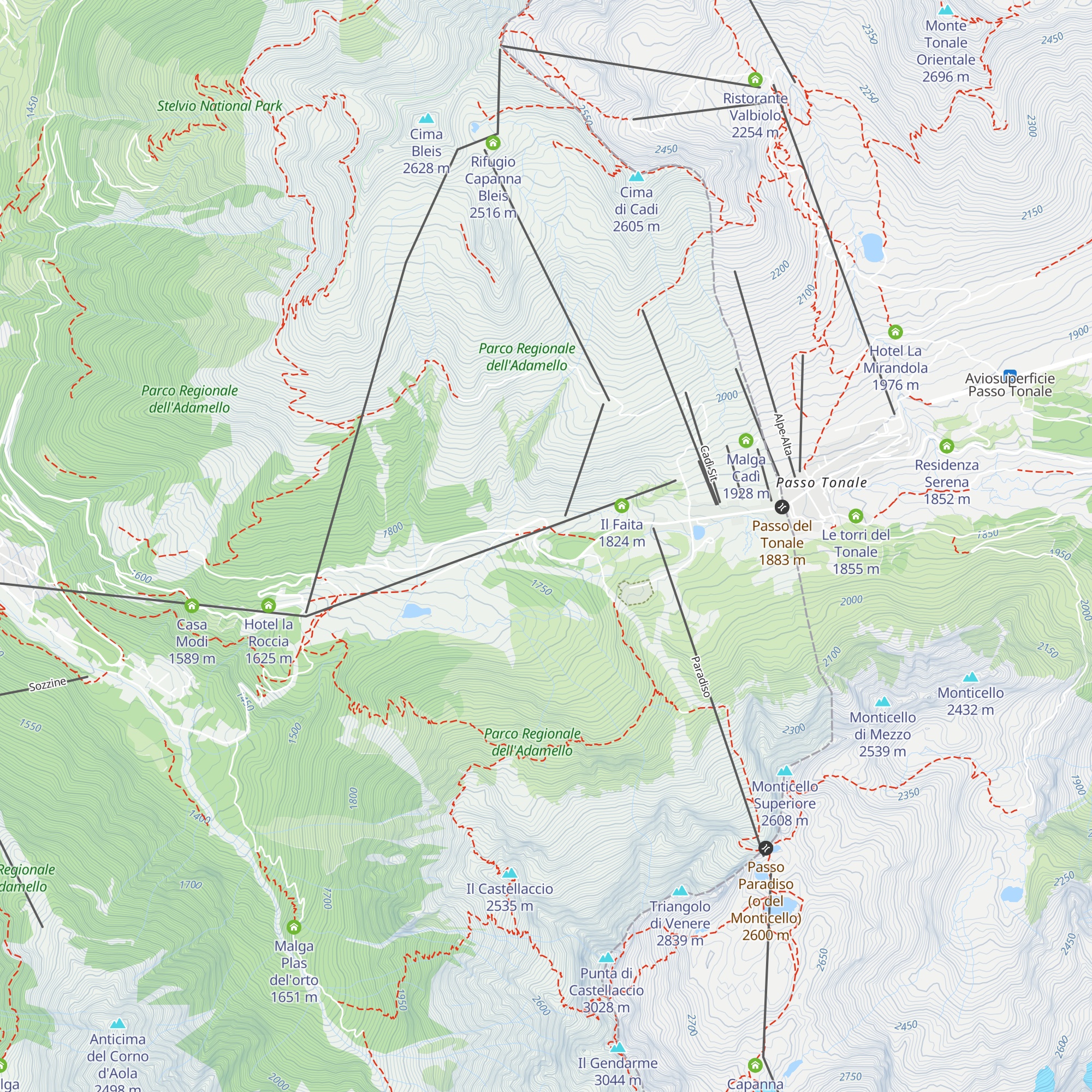 Casa Santa Maria al Tonale map